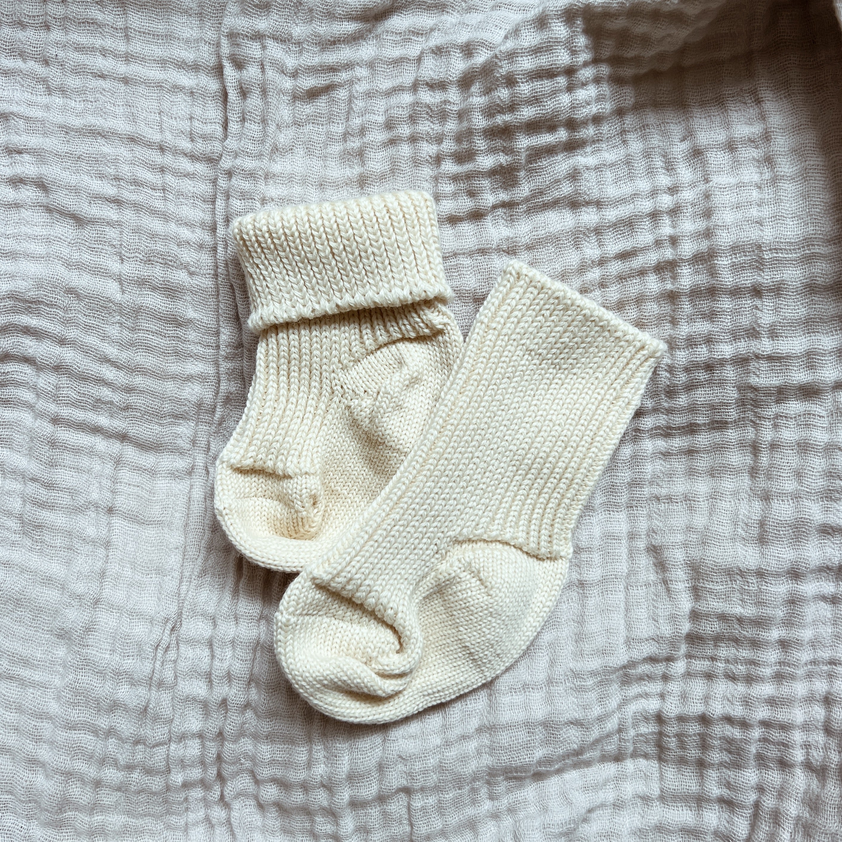 Living Crafts Baby Socks - Organic wool Socks & Tights Natural / 15-16