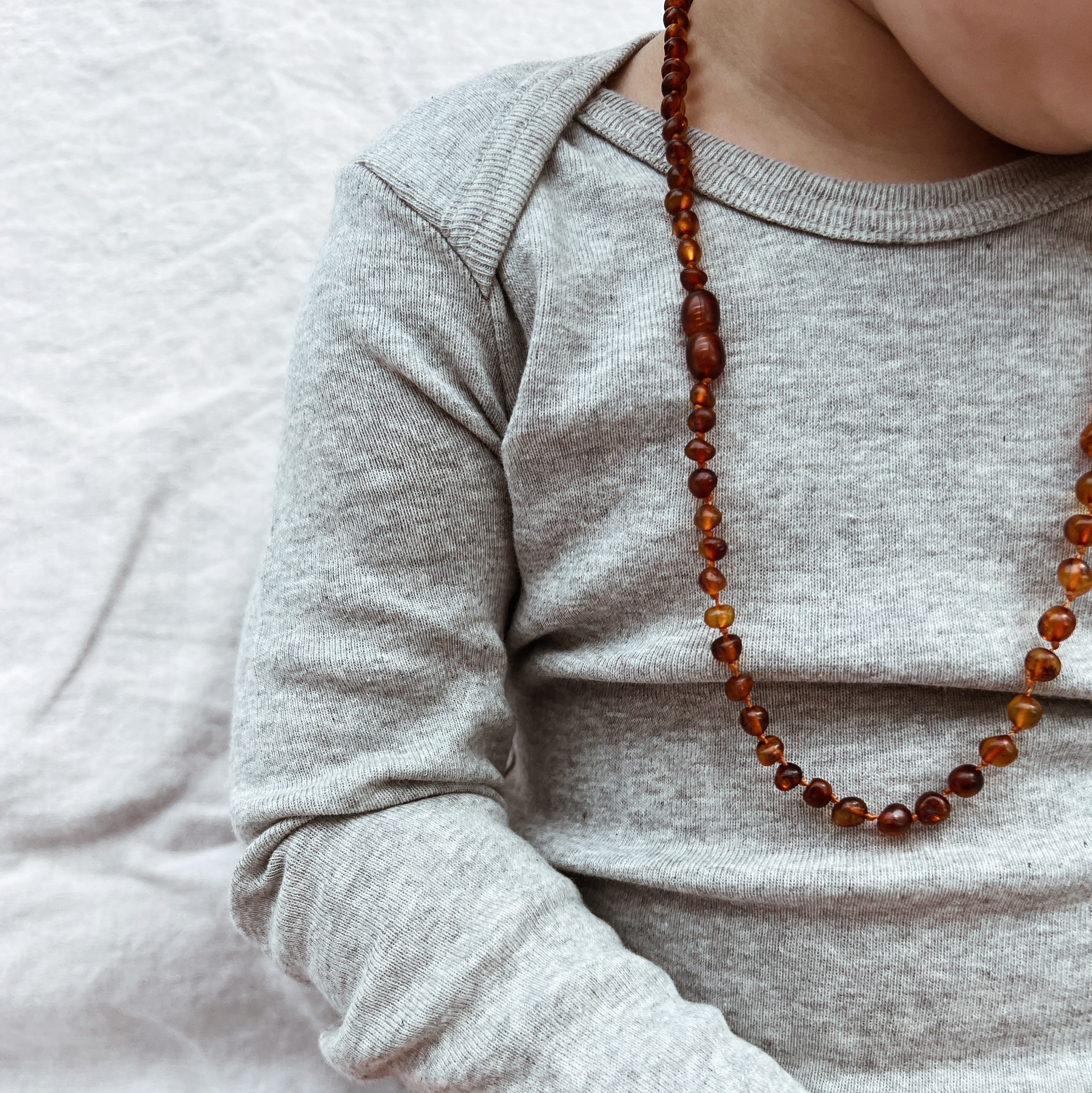 Living Crafts Long sleeve body - Organic cotton Romper Grey melange / 50/56