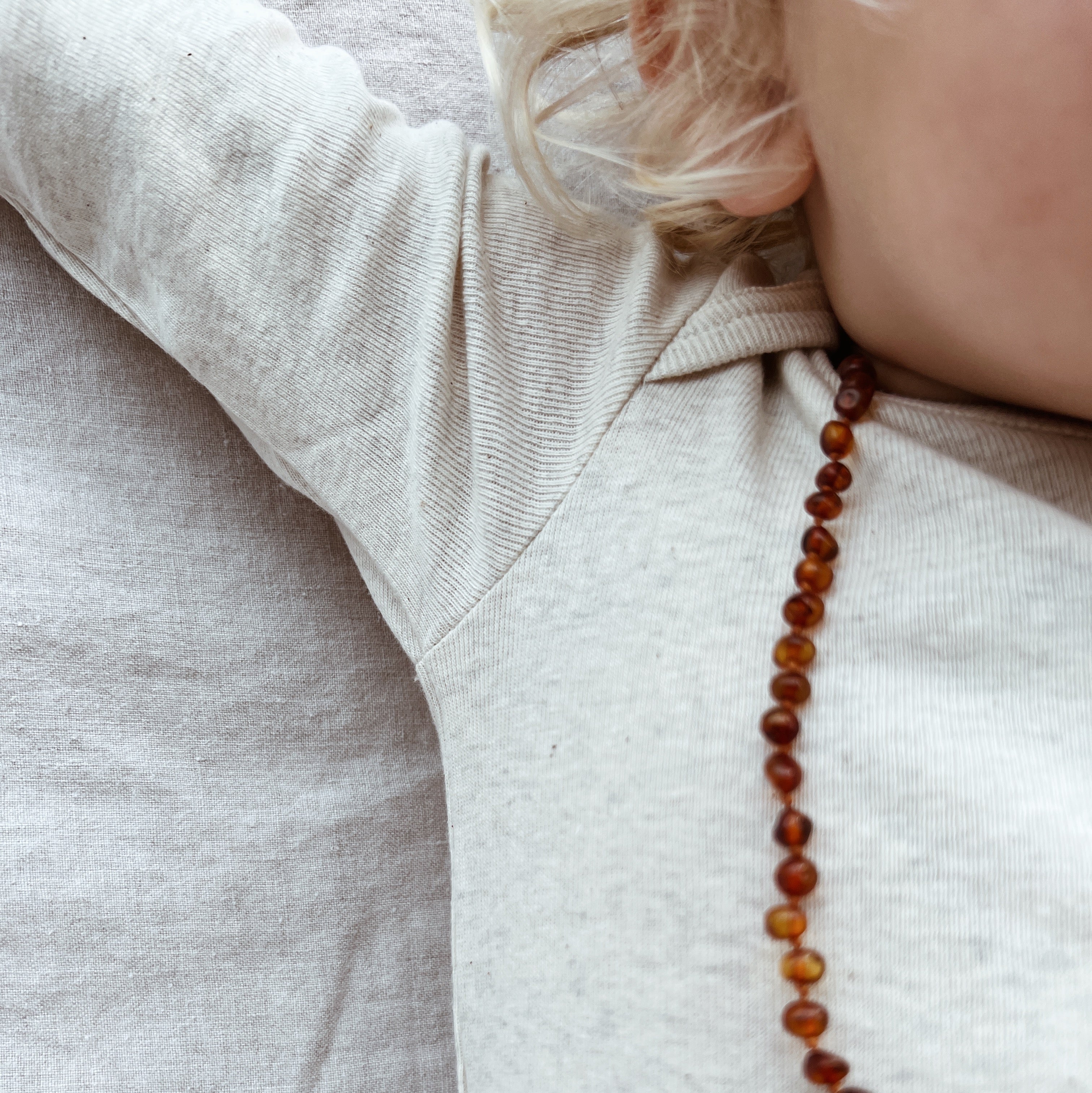 Living Crafts Long sleeve body - Organic cotton Romper Natural melange / 50/56