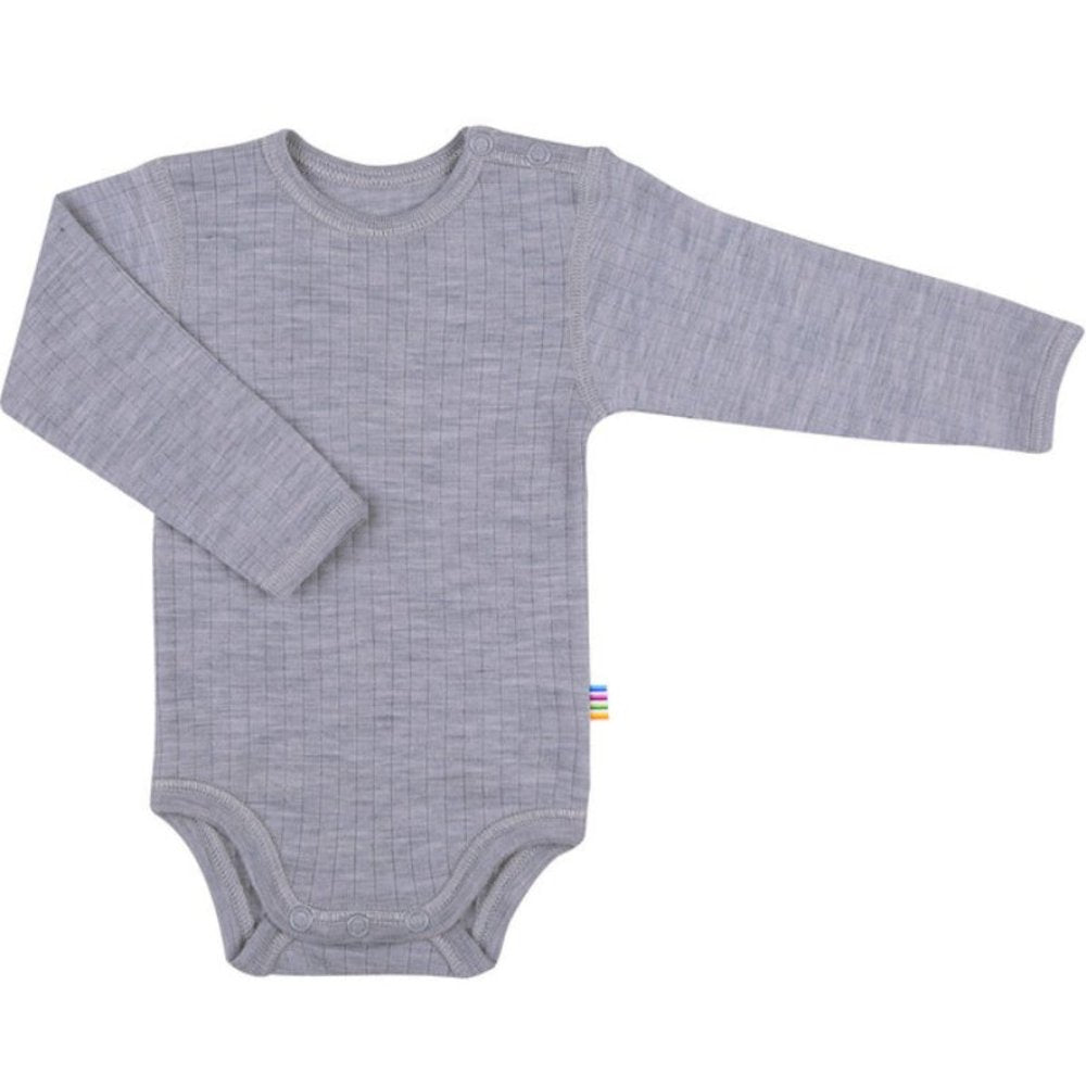 Joha Body - Long Sleeve - 100% Wool Rompers Light grey melange / 50