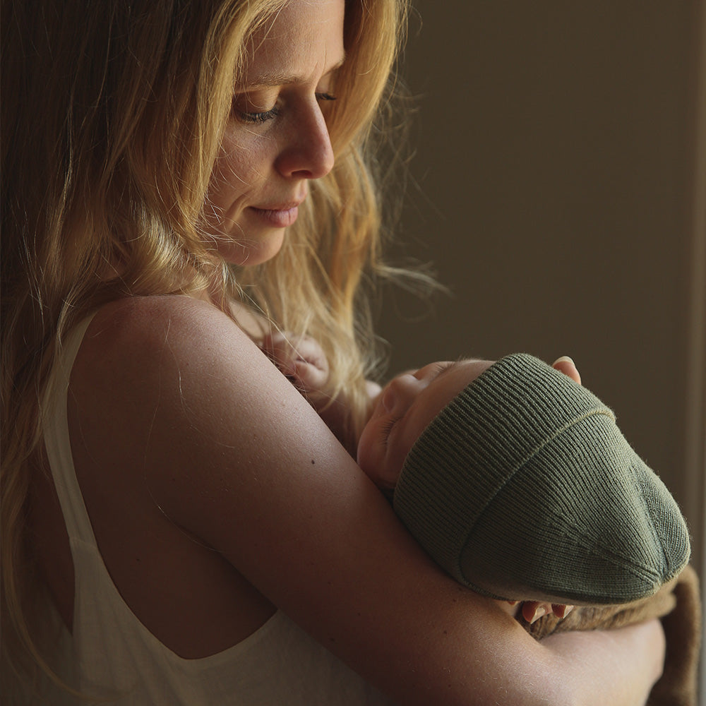 Hvid Hvid - Newborn beanie - 100% Merino wool Baby en peuter Sesame