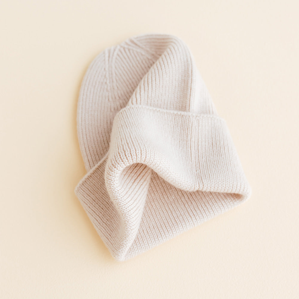 Hvid Hvid - Newborn beanie - 100% Merino wool Baby en peuter Sesame
