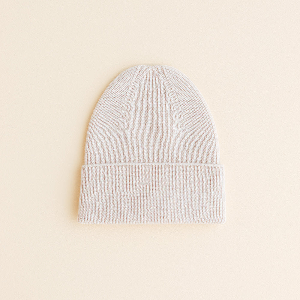 Hvid Hvid - Newborn beanie - 100% Merino wool Baby en peuter Cream