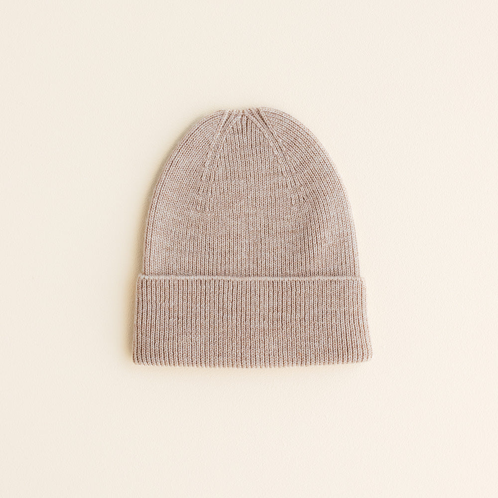 Hvid Hvid - Newborn beanie - 100% Merino wool Baby en peuter Sand