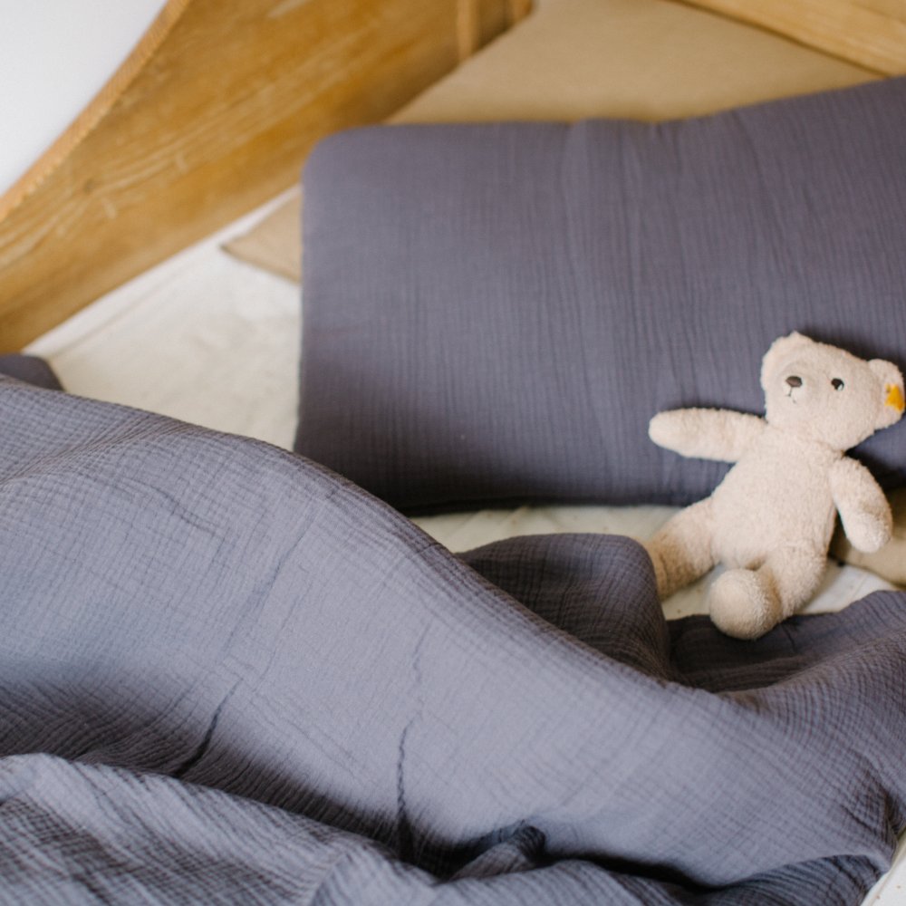 Lillé - Muslin - Bedding + Filling + Pillow - Handmade - Beddengoed - Zoenvoorgust.com